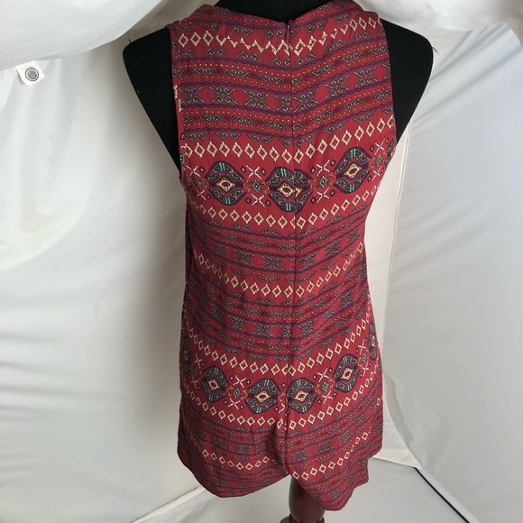 Coincidence and Chance rust multicolor short romper - Picture 3 of 8